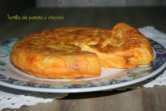 Tortilla De Patata Y Chorizo
