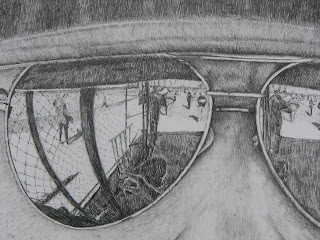 Detail of pencil drawing by John Huisman, Fine art, Ely MN