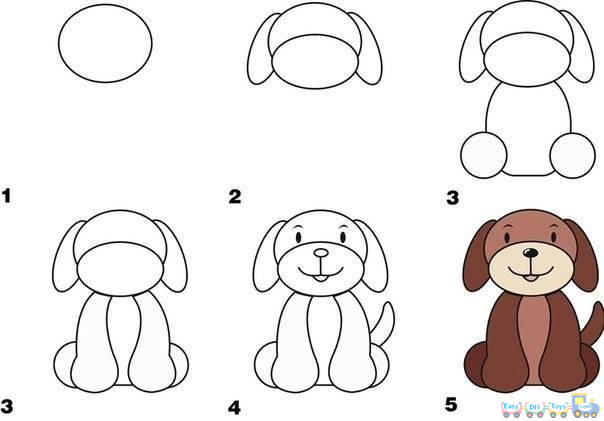 Drawing Simple Animal Dog pics Drawing Simple Animal Dog pics