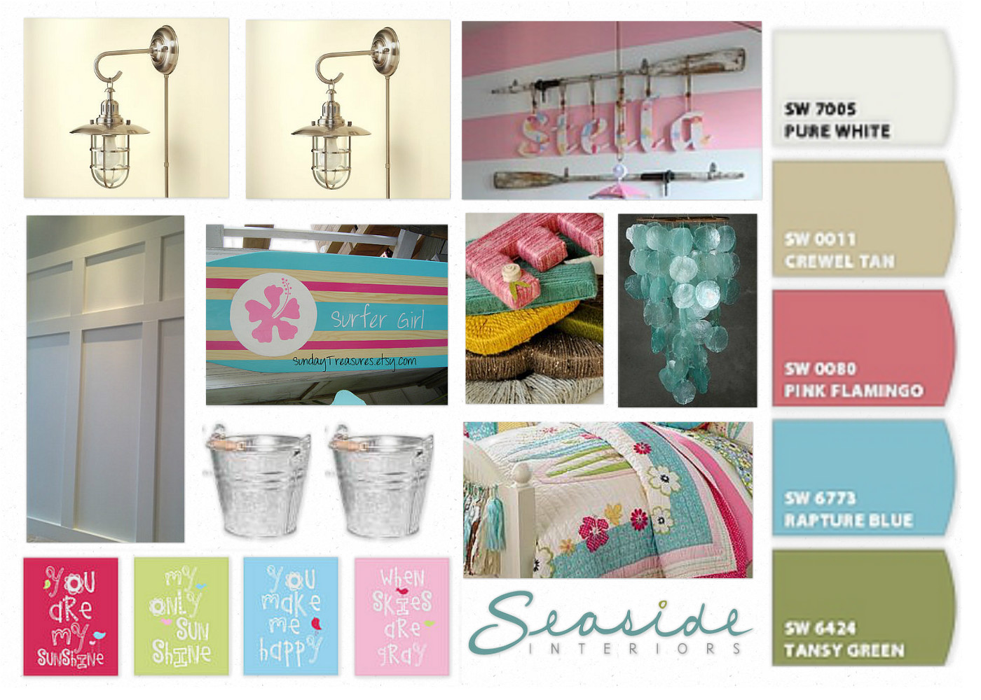 Seaside Interiors: Surfer Girl Room