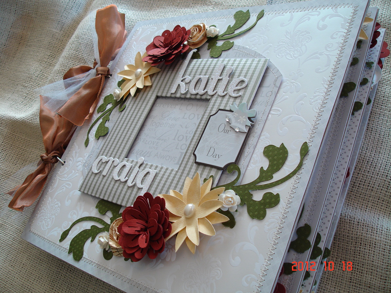 Scrapbooking by Phyllis Premade 12x12 Chipboard Wedding album