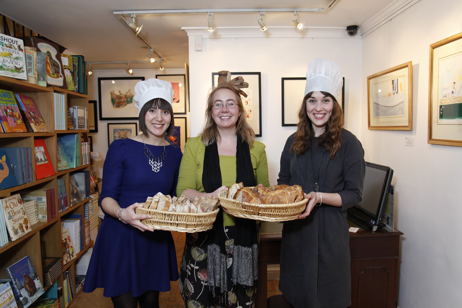 Picture Book Party Breadcrumbs, bakers' hats and working with Allan