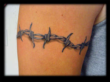 barbed wire rose tattoo barbed wire rose tattoo