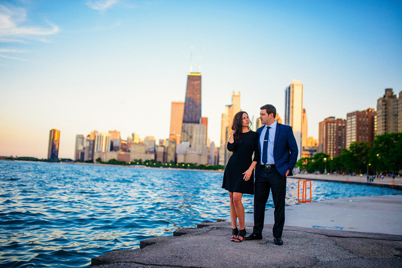 Chicago creative Wedding Engagement Photo