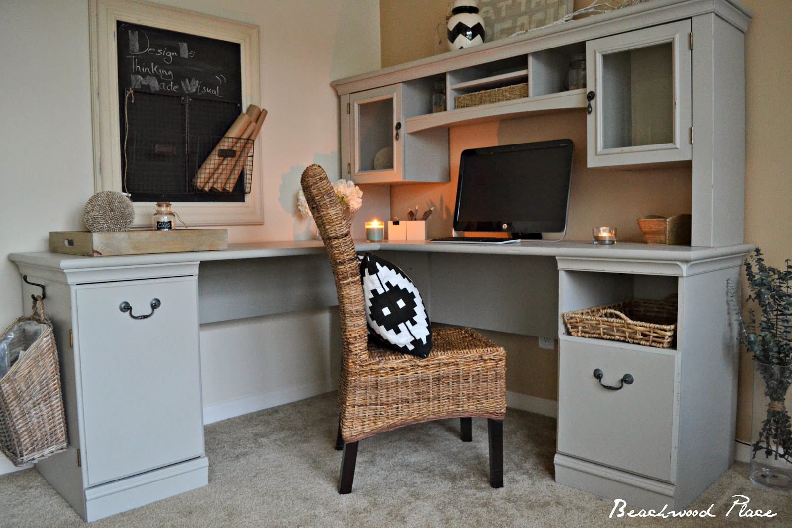 Beachwood Place My 25 Office Desk/Office makeover!