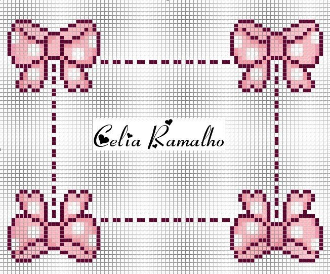 Artes e bordados da Sol: Gráficos de Lacinhos