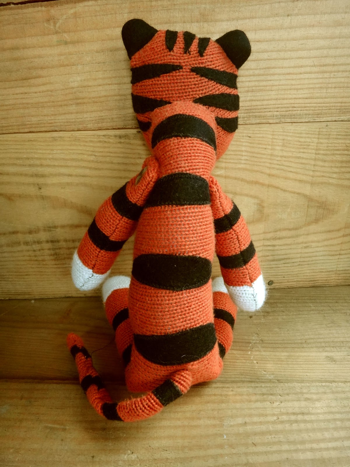 Kira's Crafty Life Blog Custom Plush "Hobbes the Stuffed Tiger"