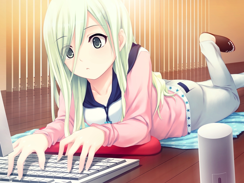 Mini Chat - Conversando! Coffee-Kizoku+animekida+computer+nerd+girl+anime+picture
