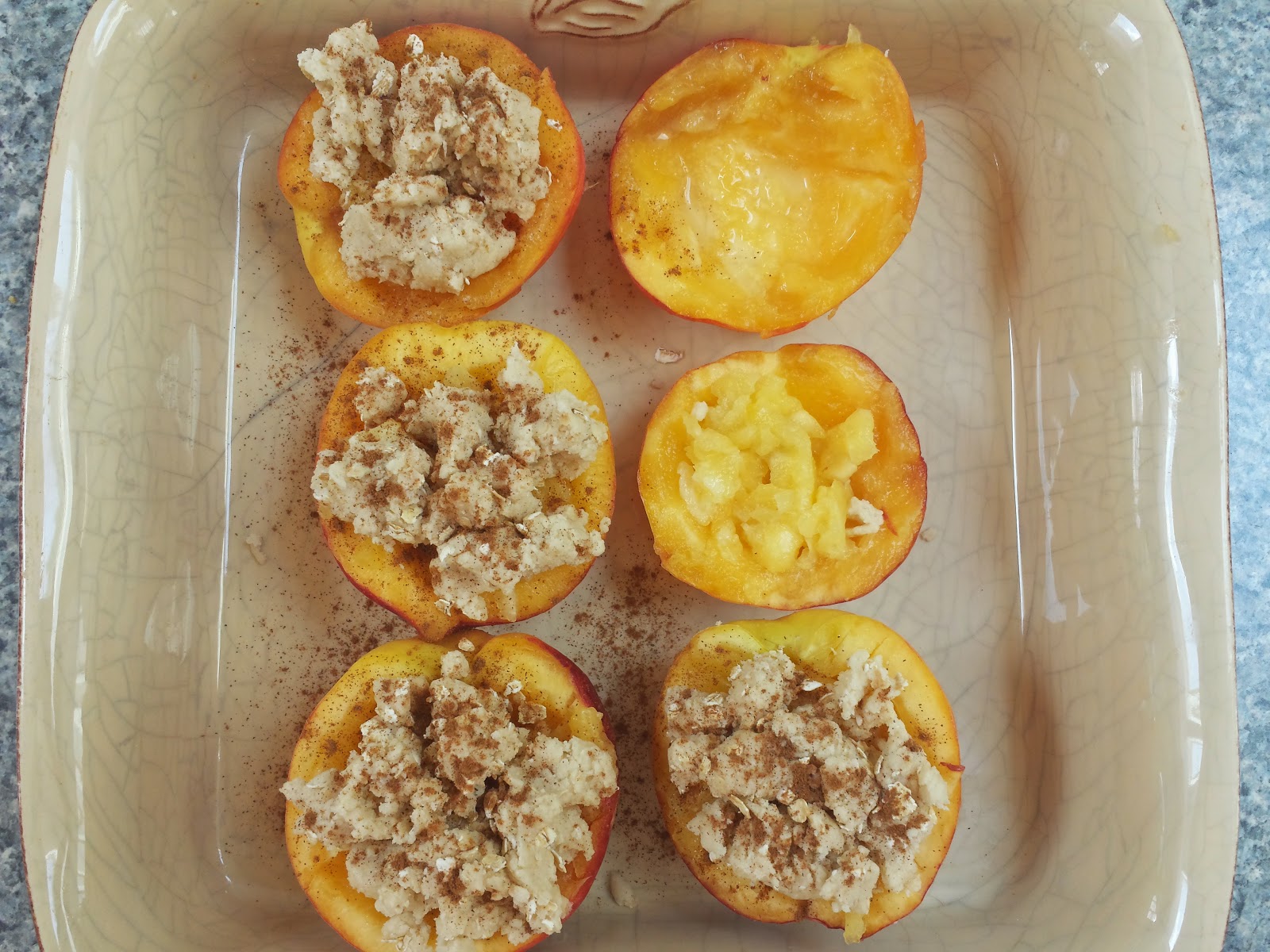 step by step how to stuff the peach