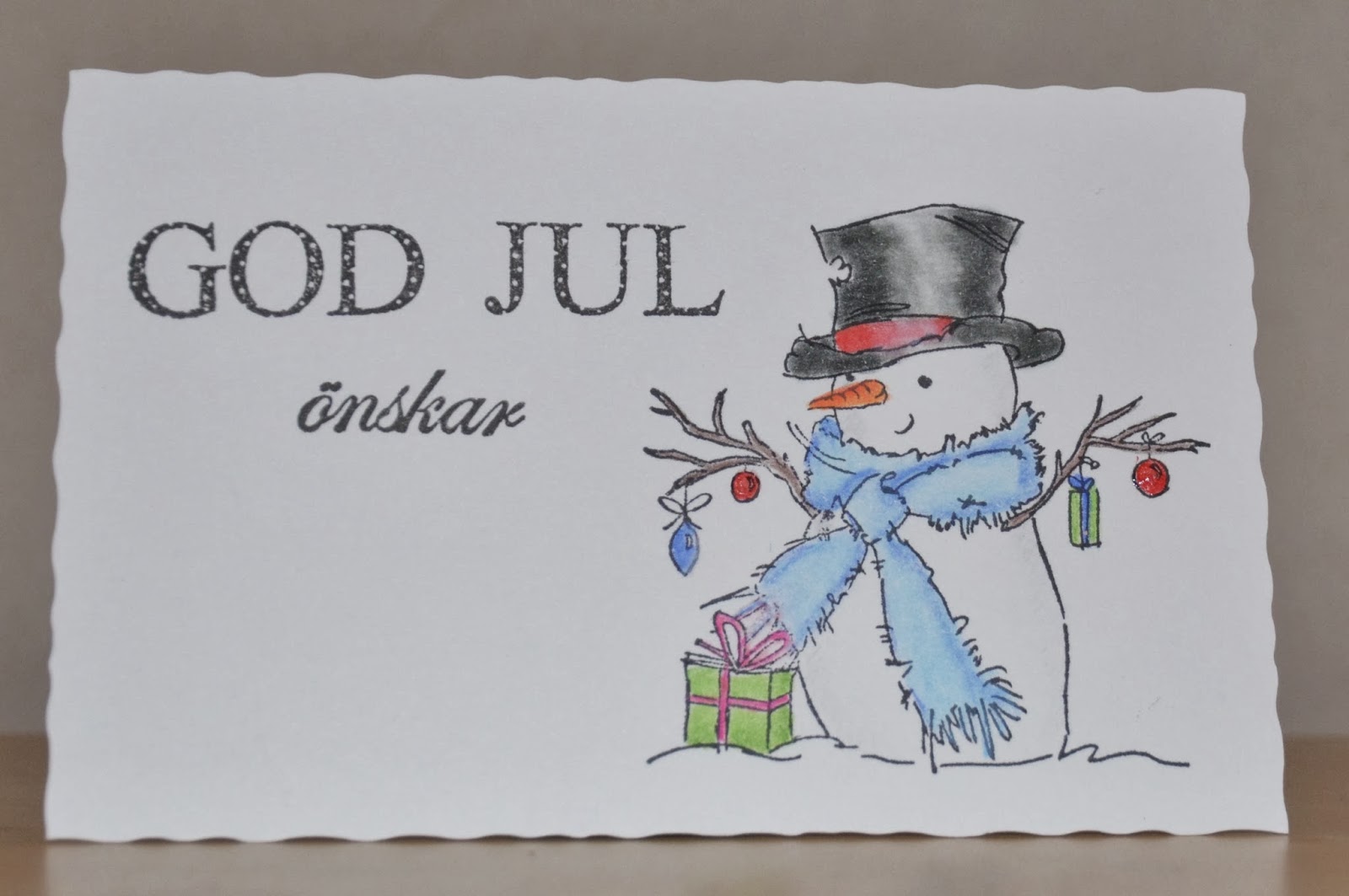 Kajsas blandning Julkort
