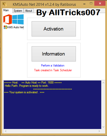 Windows 8.1 8 7 Vista KMS Activator Ultimate 2014 v1.7