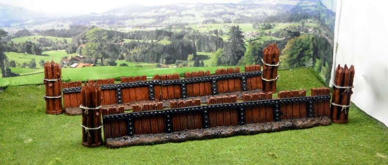 barricades 28mm wooden