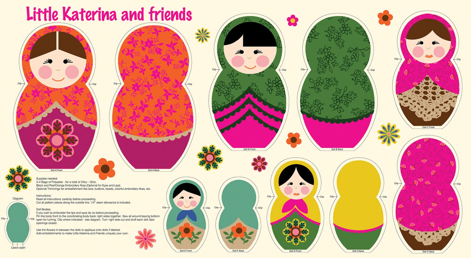 Sew in Love {with Fabric} Fun with Nesting Dolls