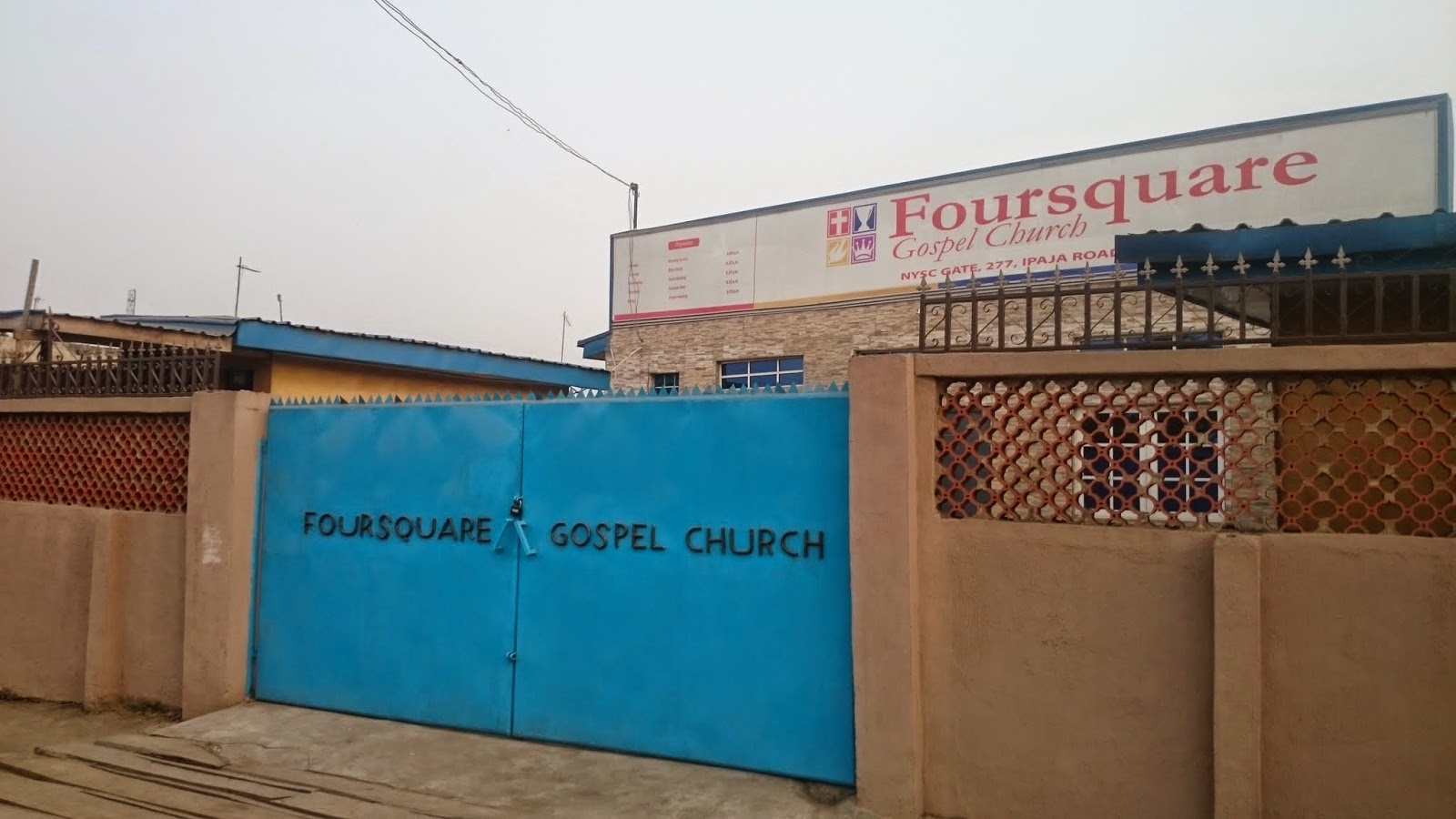 Branch of Forsquare Gospel church on Ipaja road near NYSC orientation camp, Lagos