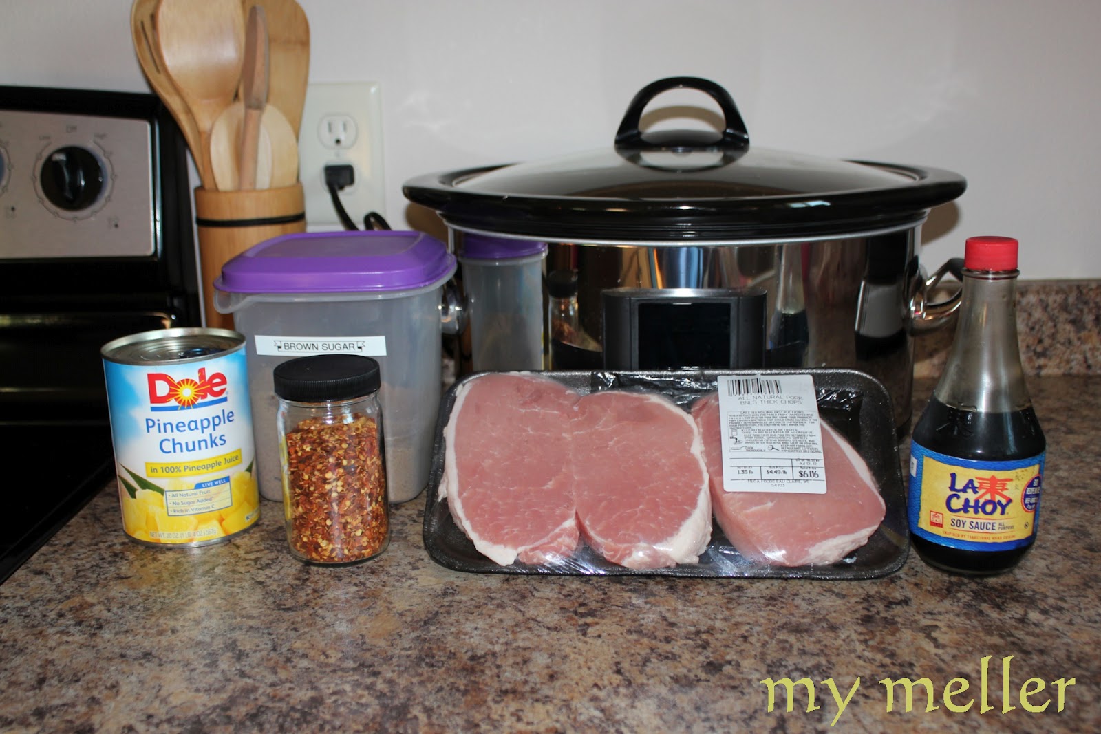 my meller Slow Cooker Hawaiian Pork Chops