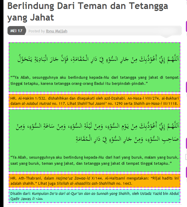 Chahaya Hidupku Doa Mohon Dijauhi Jiran Yang Jahat