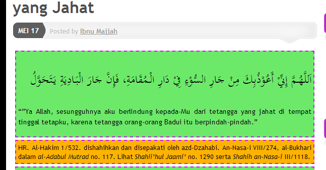 Chahaya Hidupku Doa Mohon Dijauhi Jiran Yang Jahat