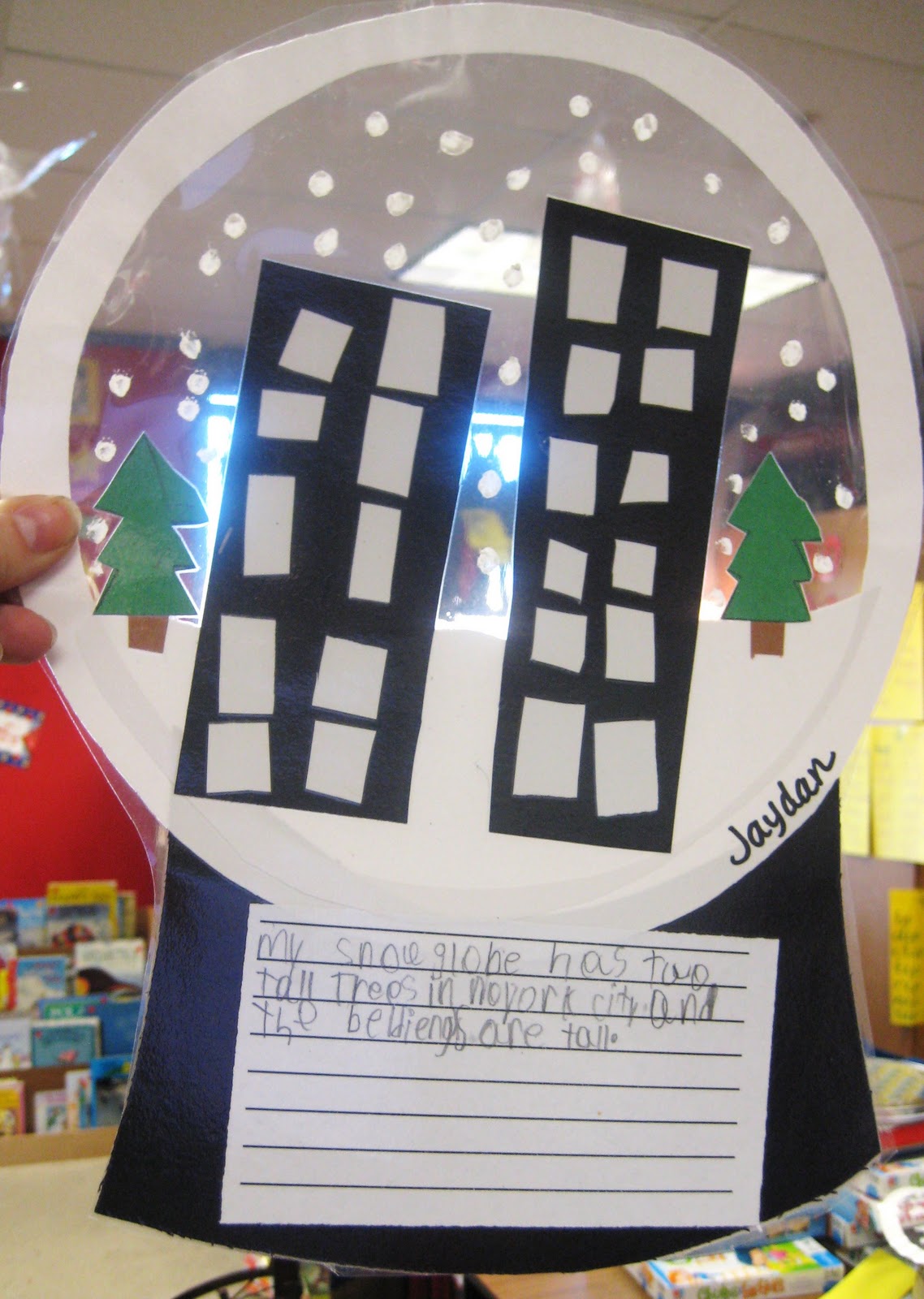 First Grade Wow Snow Globes