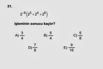 Kpss Matematik Uslu Sayilar 1 Cikmis Sorular Cozum Youtube