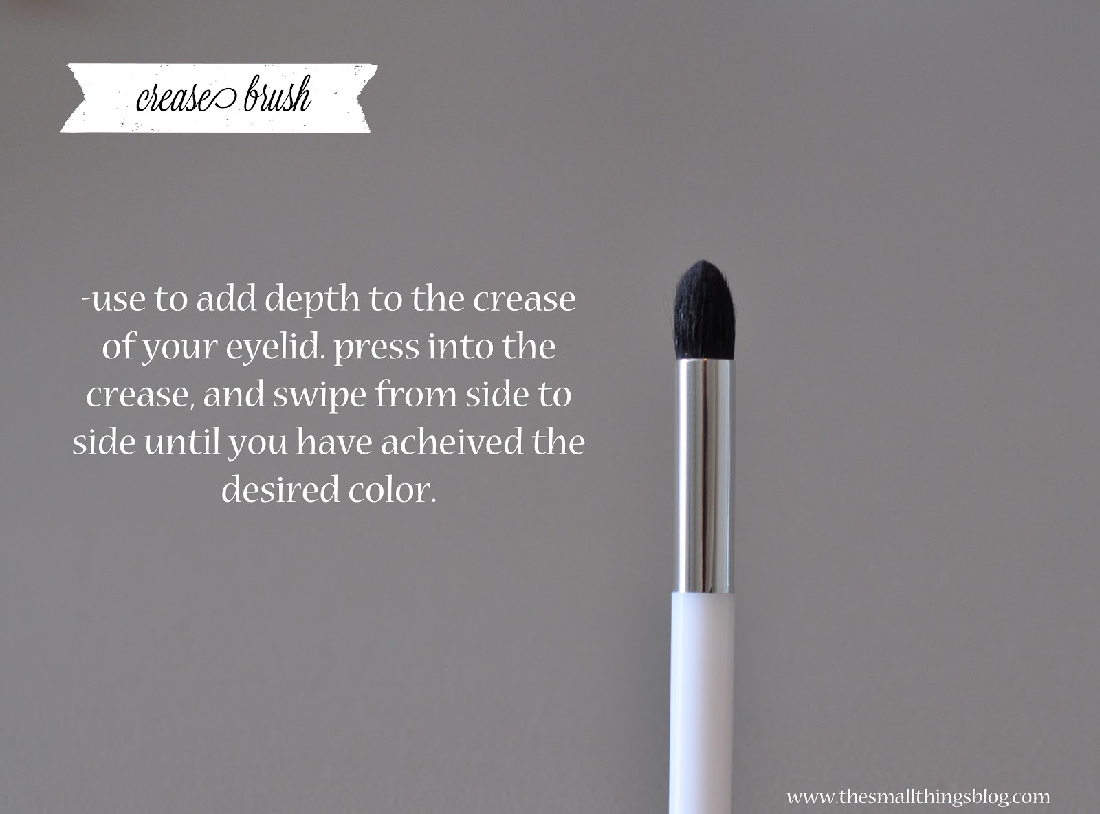 Beauty 101 Eyeshadow Brushes The Small Things Blog