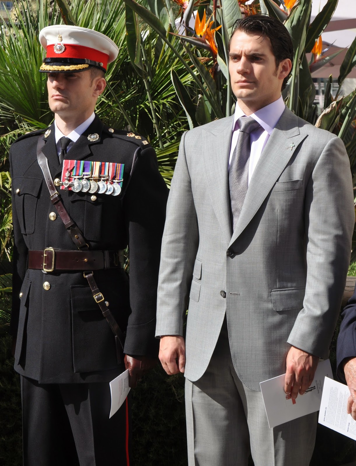 Henry Cavill News on X: EXCLUSIVE: Henry Cavill and his brother Nik at  Royal Marine Service ahead of Freedom of Gibraltar Parade.   / X