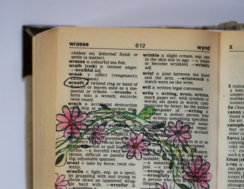 StampingMathilda Dictionary Wreath