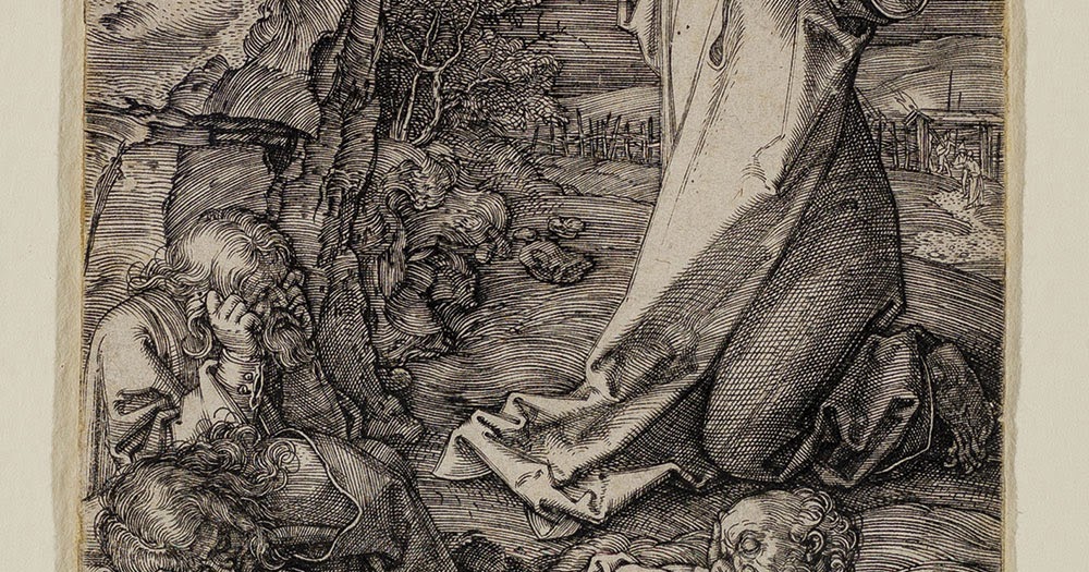 Cristo en el monte de los olivos, Alberto Durero. MirariArtis