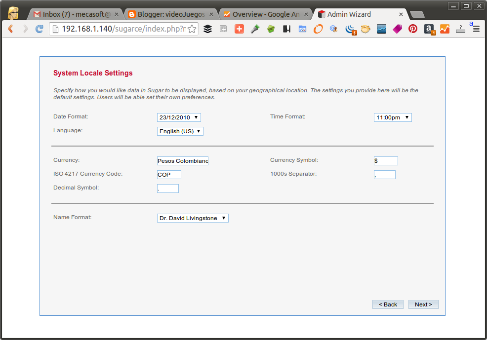 DriveMeca instalando SugarCRM Community en Linux Centos 7