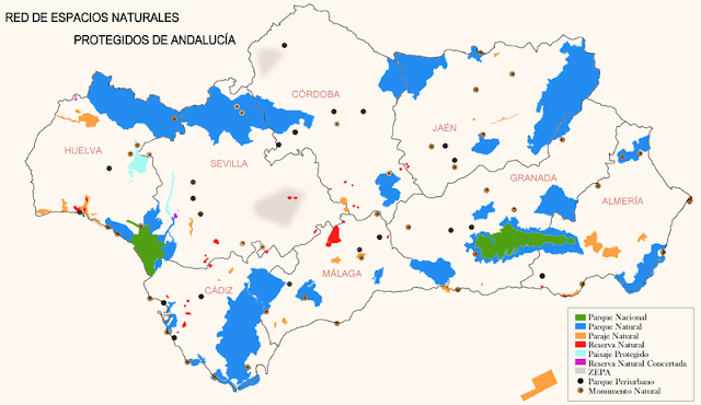 riqueza,Andalucia,superficie,protegida, biologica,especies