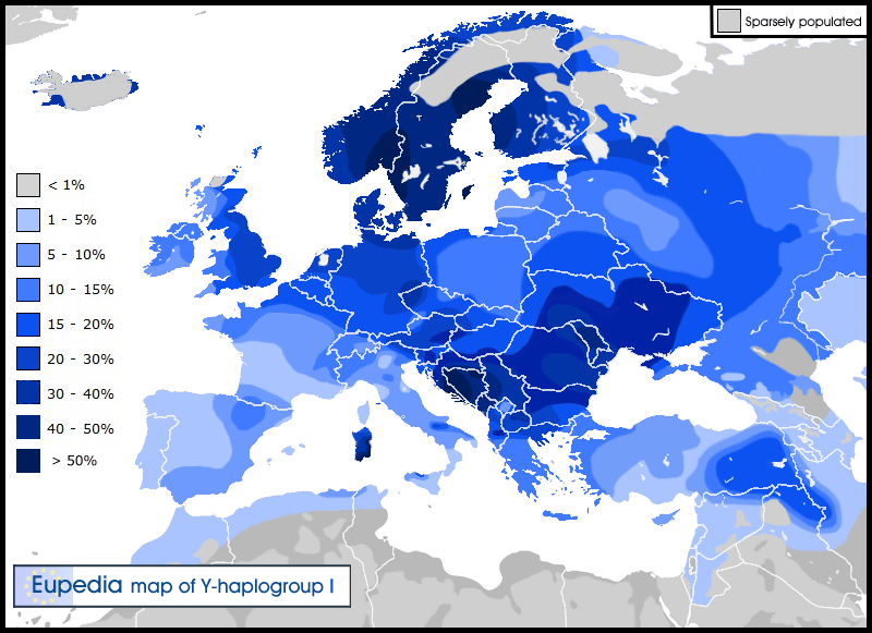 Bildresultat för europe haplogroup I