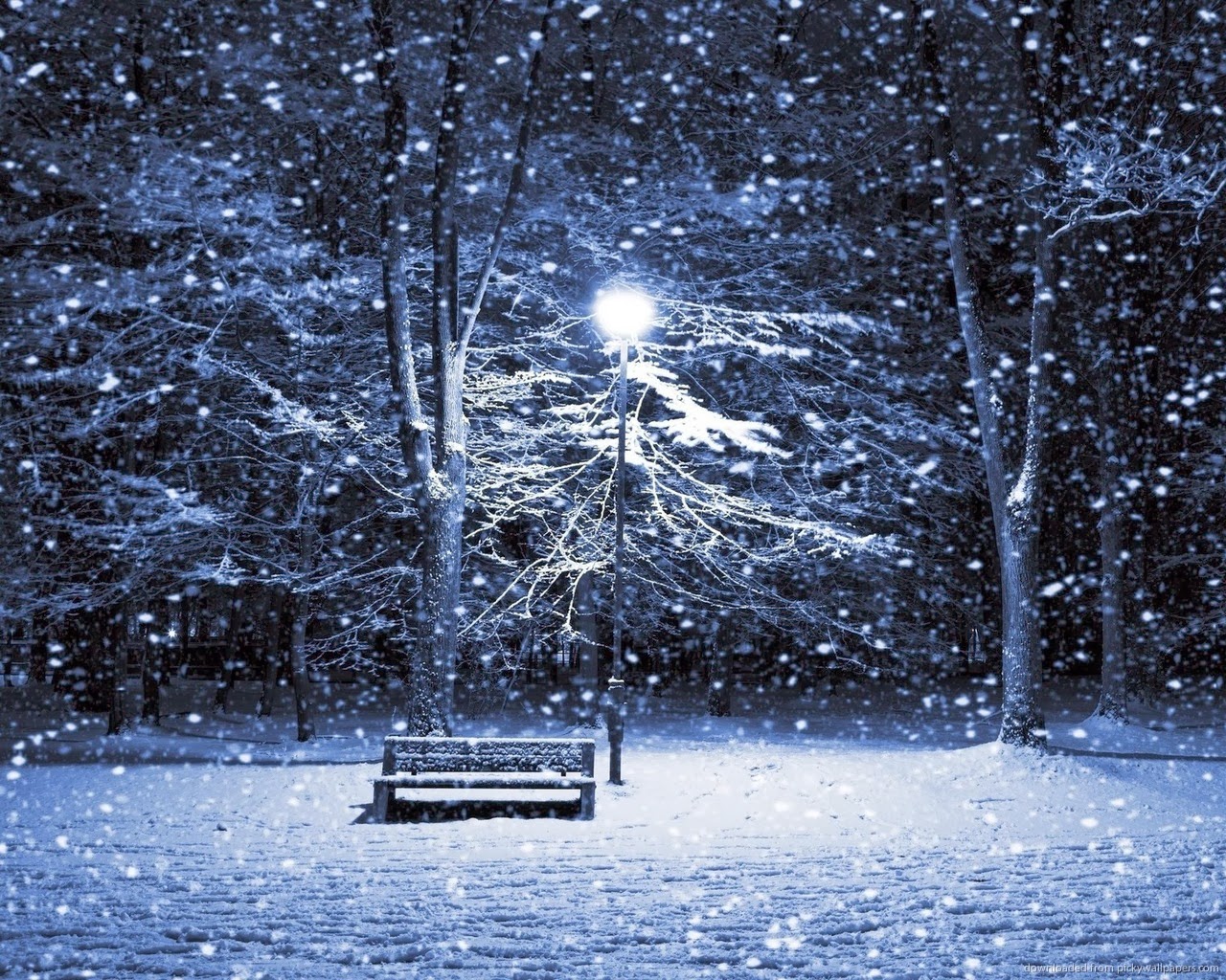 Snowy Night Background - HD Wallpapers Blog