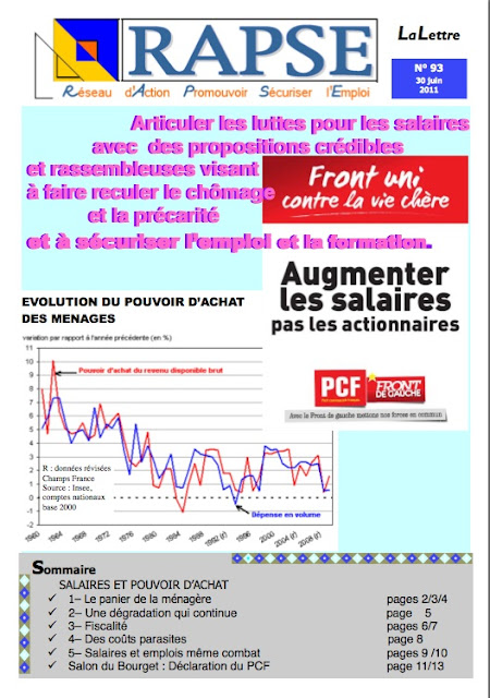 La lettre du RAPSE n°93 dans ECONOMIE Rapse+93