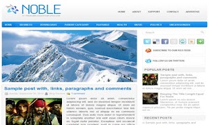 Noble 2 Column Blogger Template