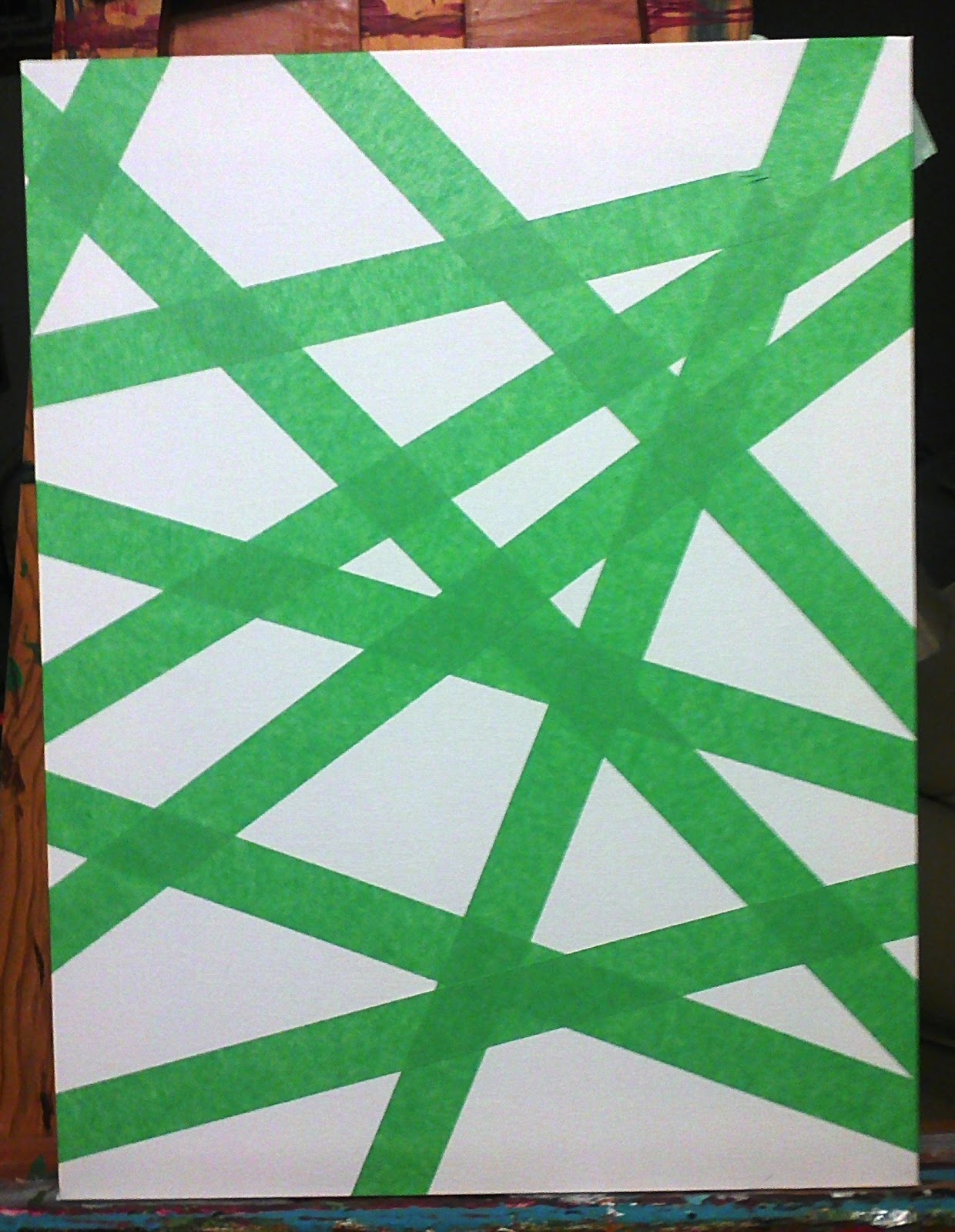 2MESSY DIY Abstract Tape Art