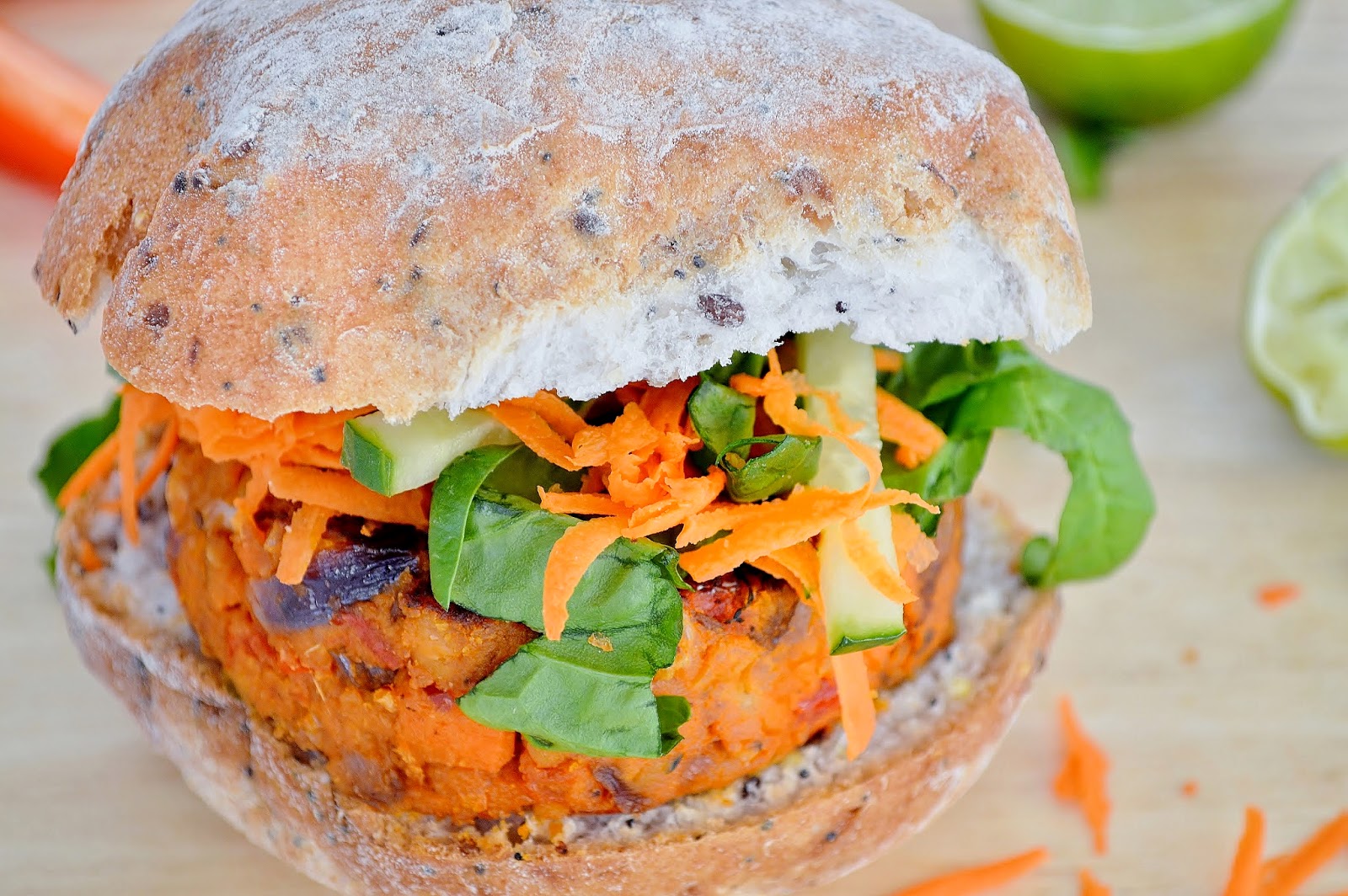 Moroccan Vegetable & Chickpea Burger GF Gluten Free SCD and Veggie