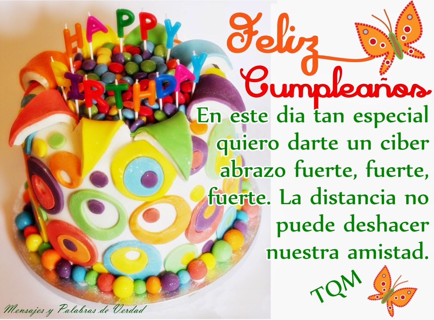 Mensajes y Palabras de Verdad: Feliz Cumpleaños, tarjetas y mensajes