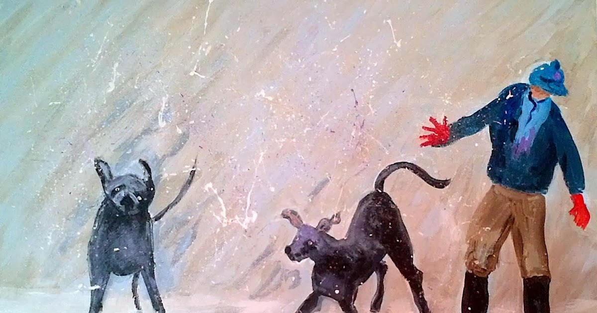 Cambridge Artist Wet Dogs Shaking