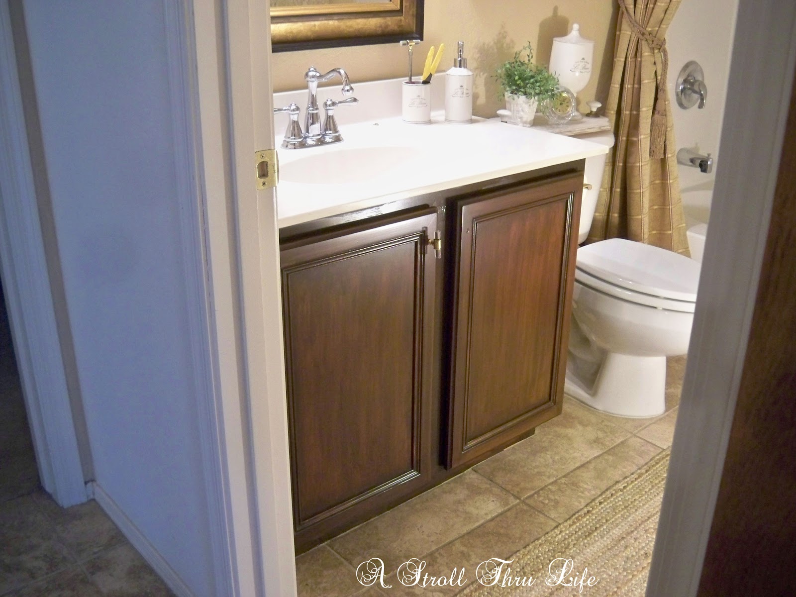 A Stroll Thru Life The Bathroom Vanity is DONE Step By Step Tutorial