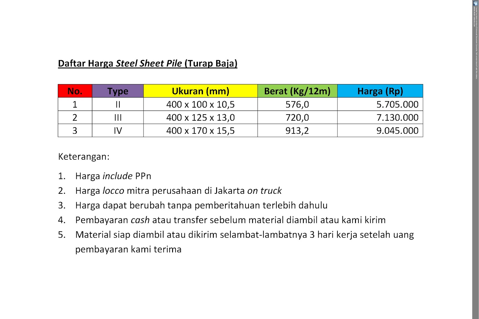 daftar harga steel sheet pile 2015 logika group sheet pile prices