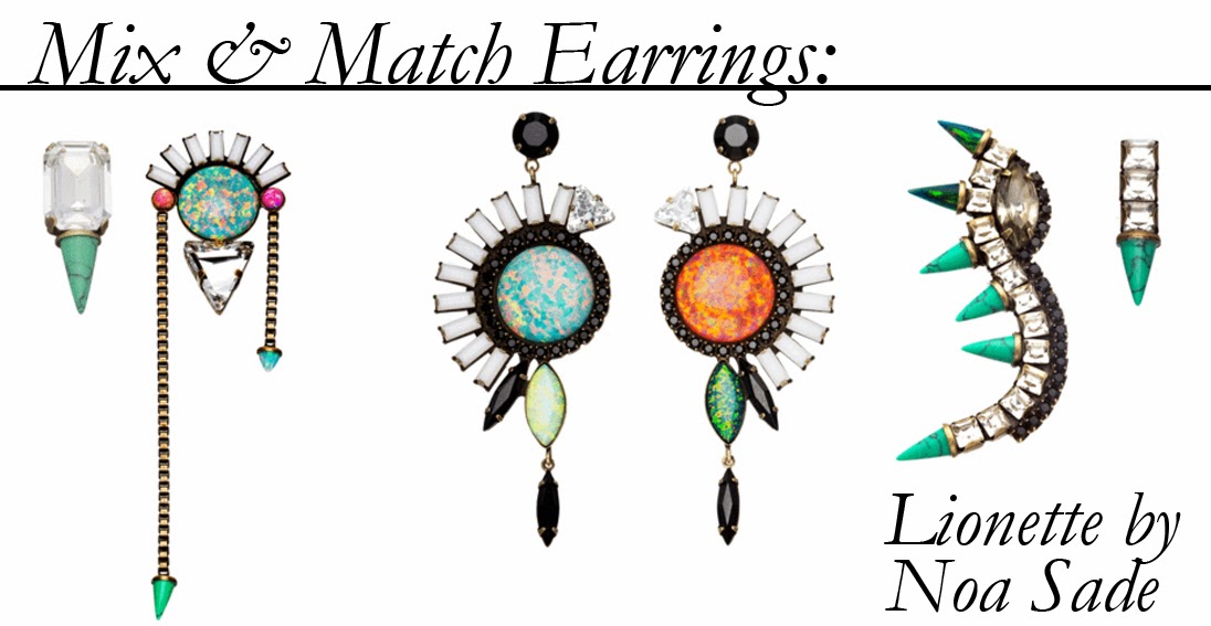 Chic Inspector Mix & Match Earrings from by Noa Sade