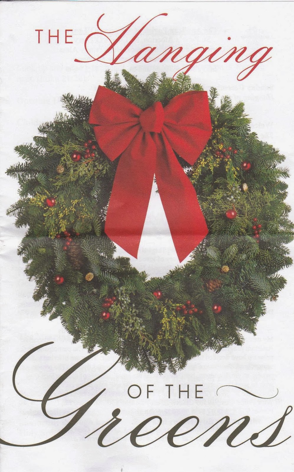 The Anglican Parish of Alberton-O'Leary: The Hanging of the Greens