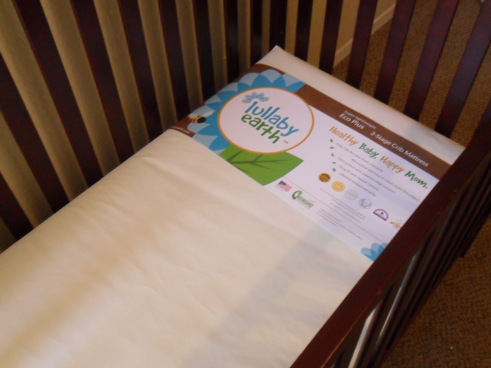 Life of a mad typer Sweet dreams with Lullaby Earth Crib Mattress. Review
