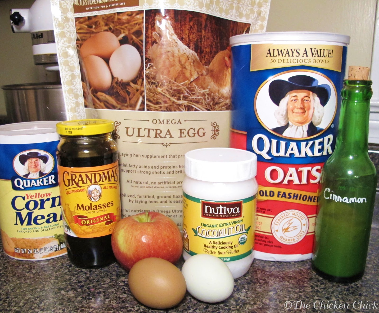 Flock Block Substitute Recipe. Healthy Boredom Buster for Chickens