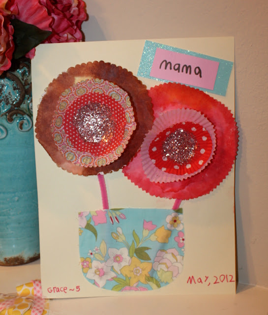little pumpkin grace a pocket full of posies {coffee filter flowers