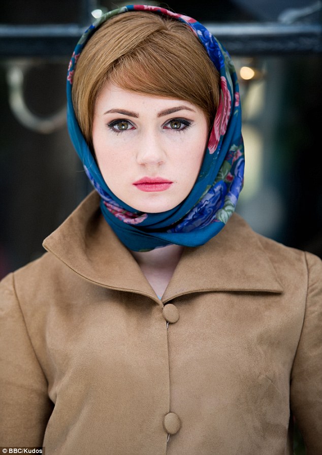 Natural beauty Gillan is seen wearing a variety of headscarves and outfits