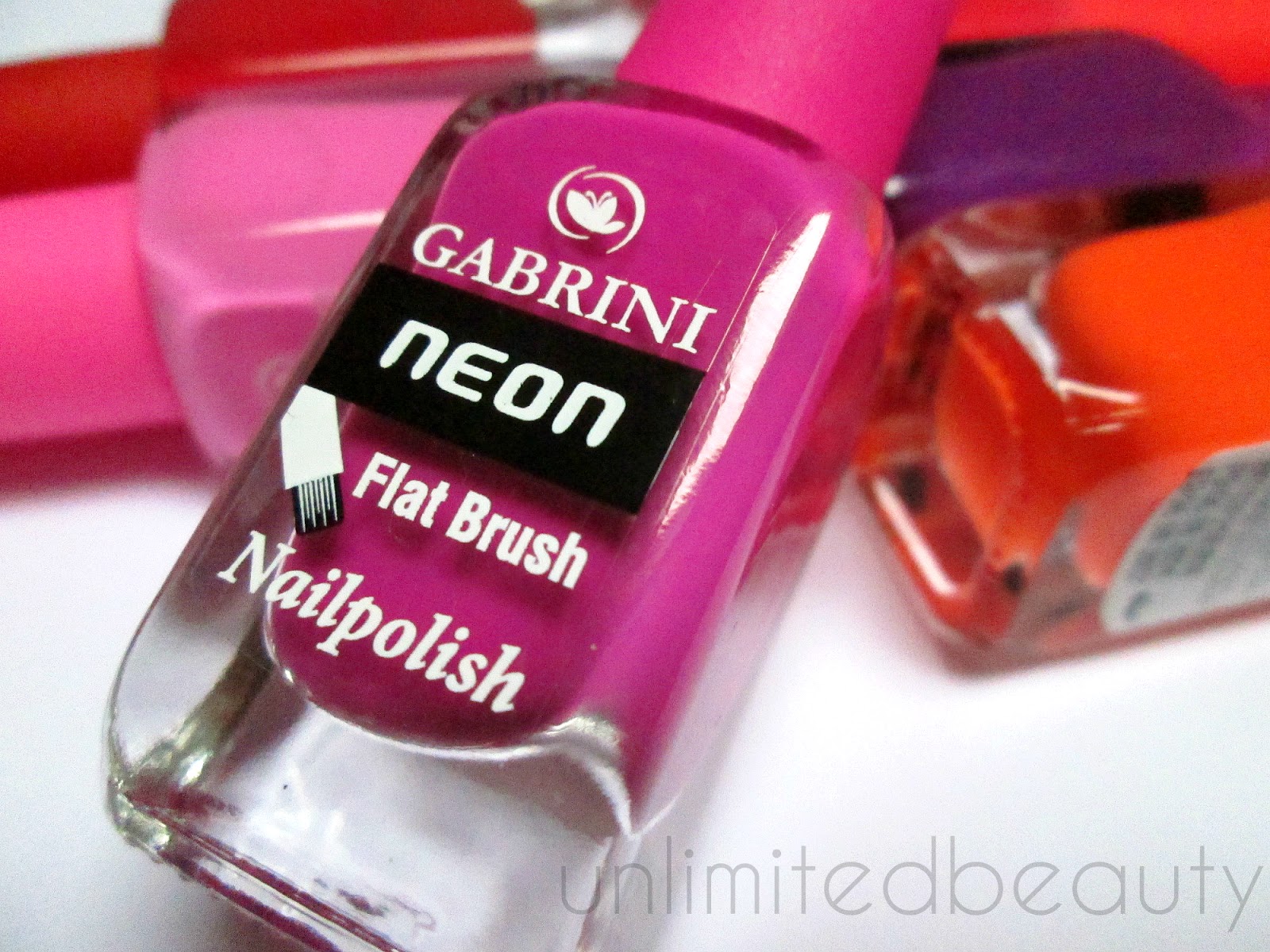 GABRINI Neon, Flat Brush lakovi za nokte Unlimited beauty
