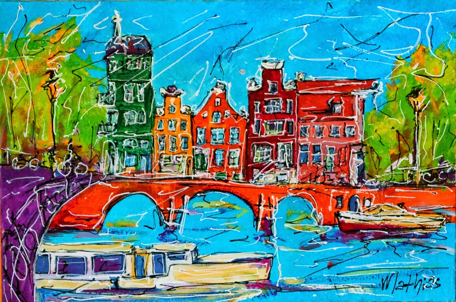 Modern Art of Amsterdam STREET of AMSTERDAM