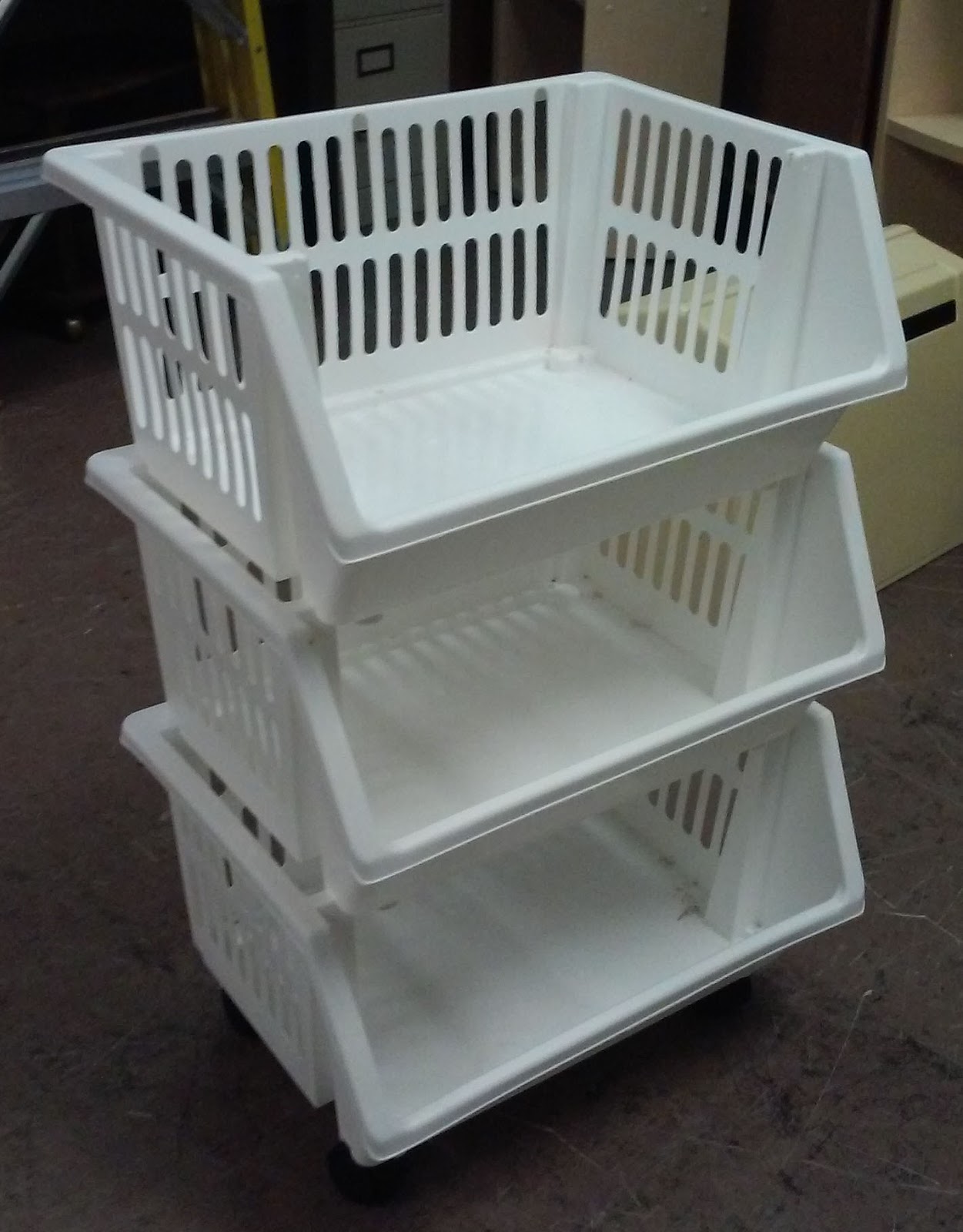 UHURU FURNITURE & COLLECTIBLES SOLD Storage Bins on Wheels 12/set