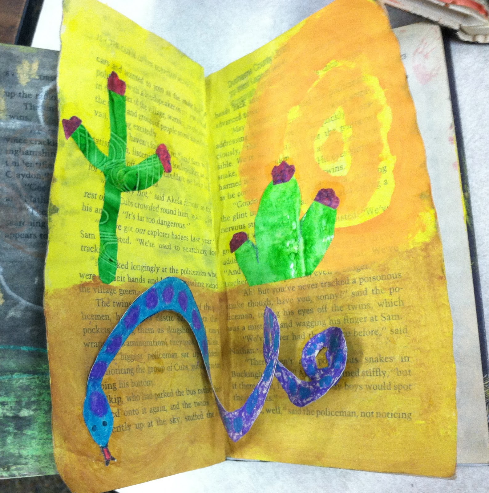 Art at East, Union and more... 2nd Grade Desert Habitat