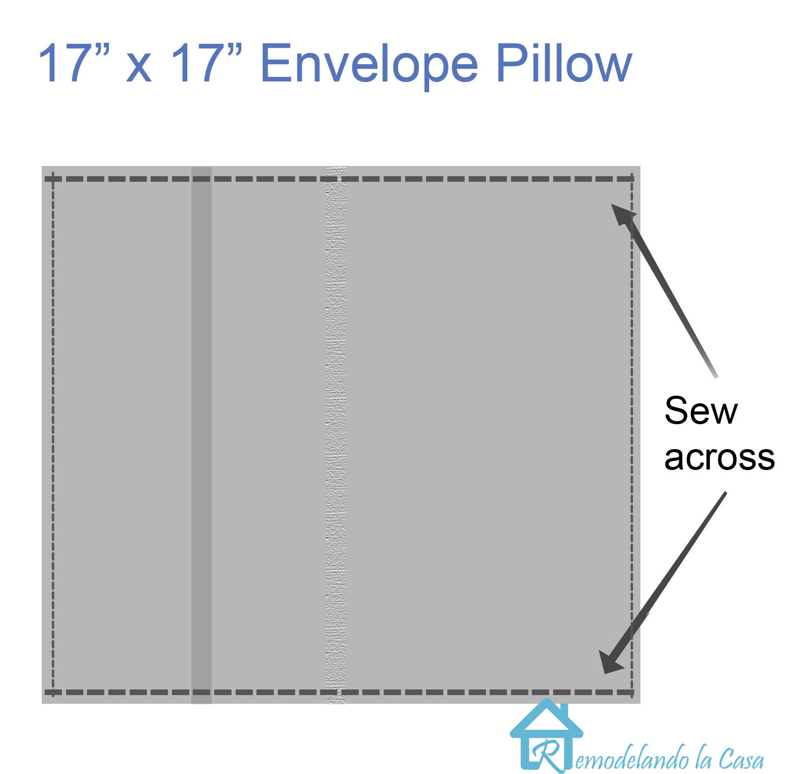 Easy Envelope Pillows Remodelando la Casa